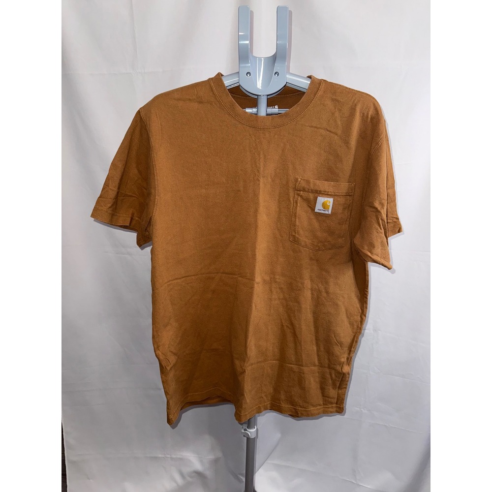 Carhartt Mens Loose Fit Heavyweight Pocket T-Shirt Brown Medium K87 BRN